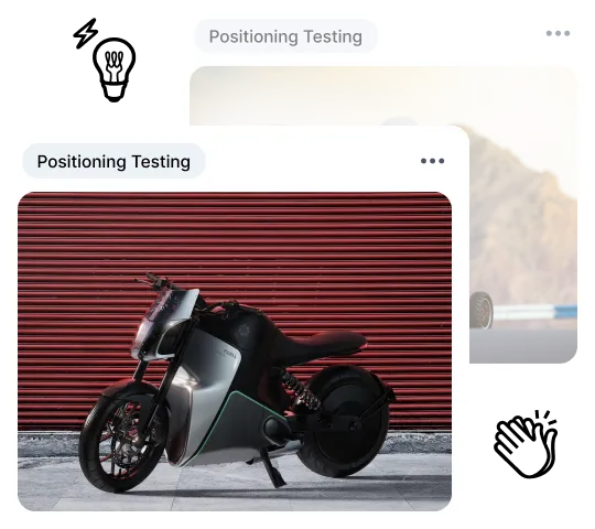 image with motocycle positioning testing