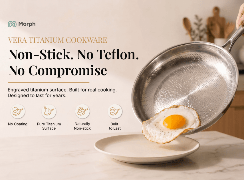 Vera Titanium Cookware | Non-Stick. No Teflon. No Compromise