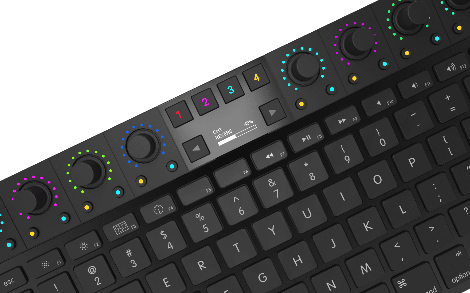 Compact and dedicated controls.