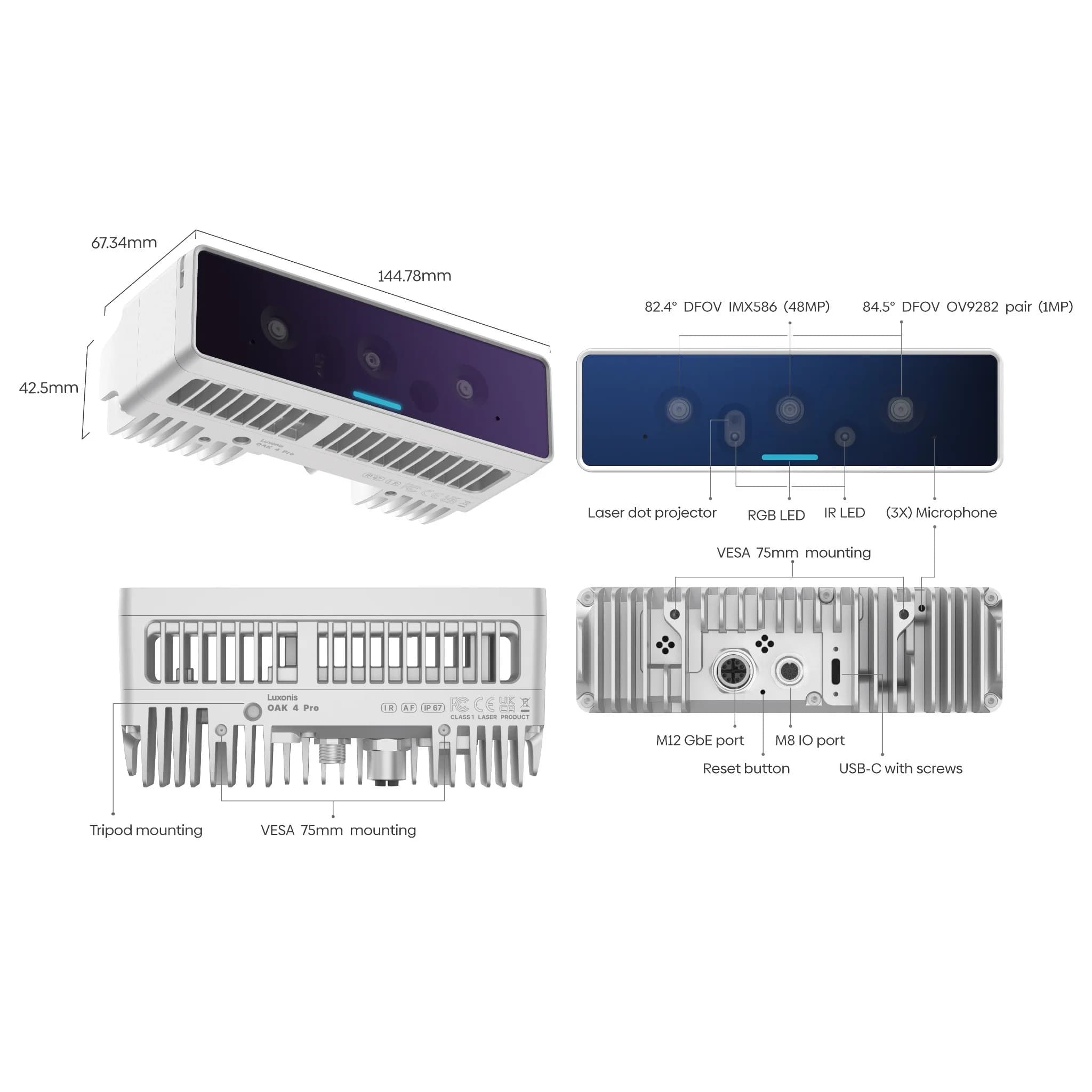 Pre-order | OAK 4D Pro: stereo vision & edge inference 