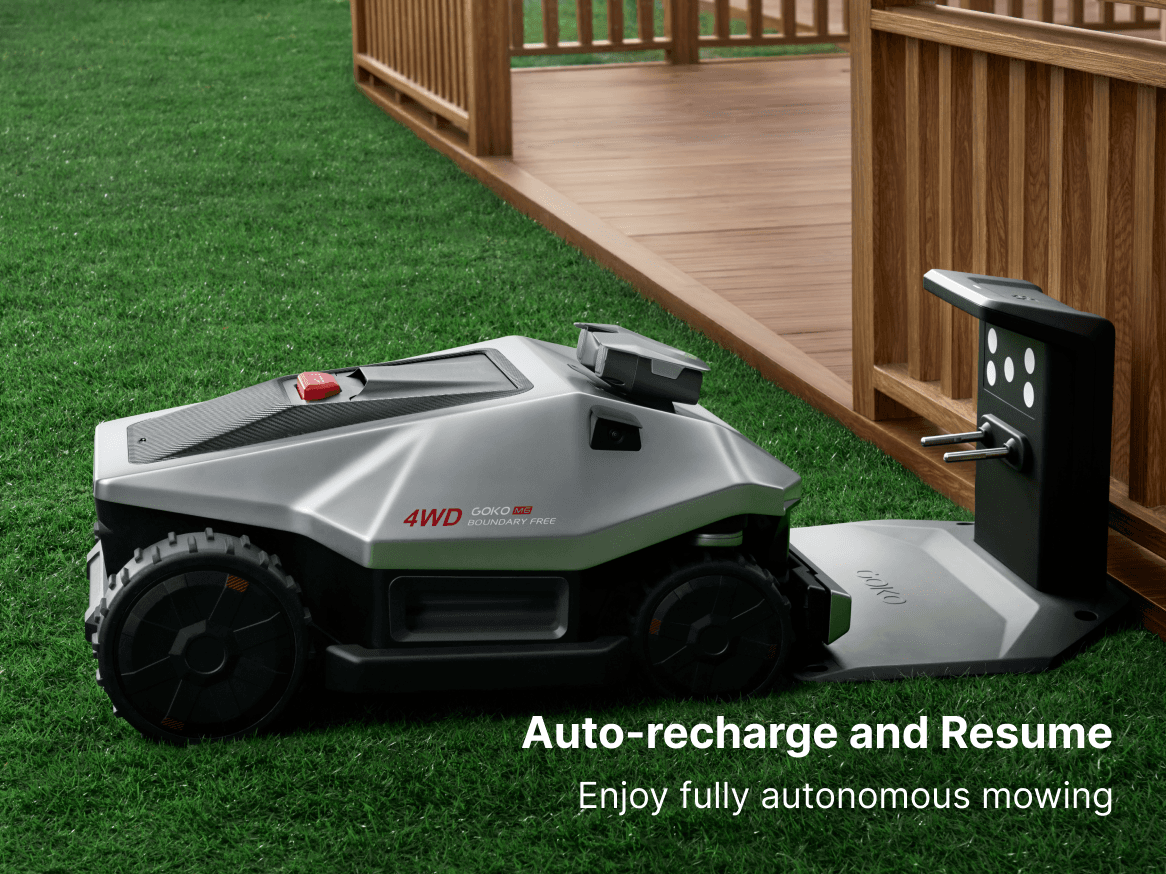 4WD Robotic Mower for Lawns of Any Size and All Terrain
