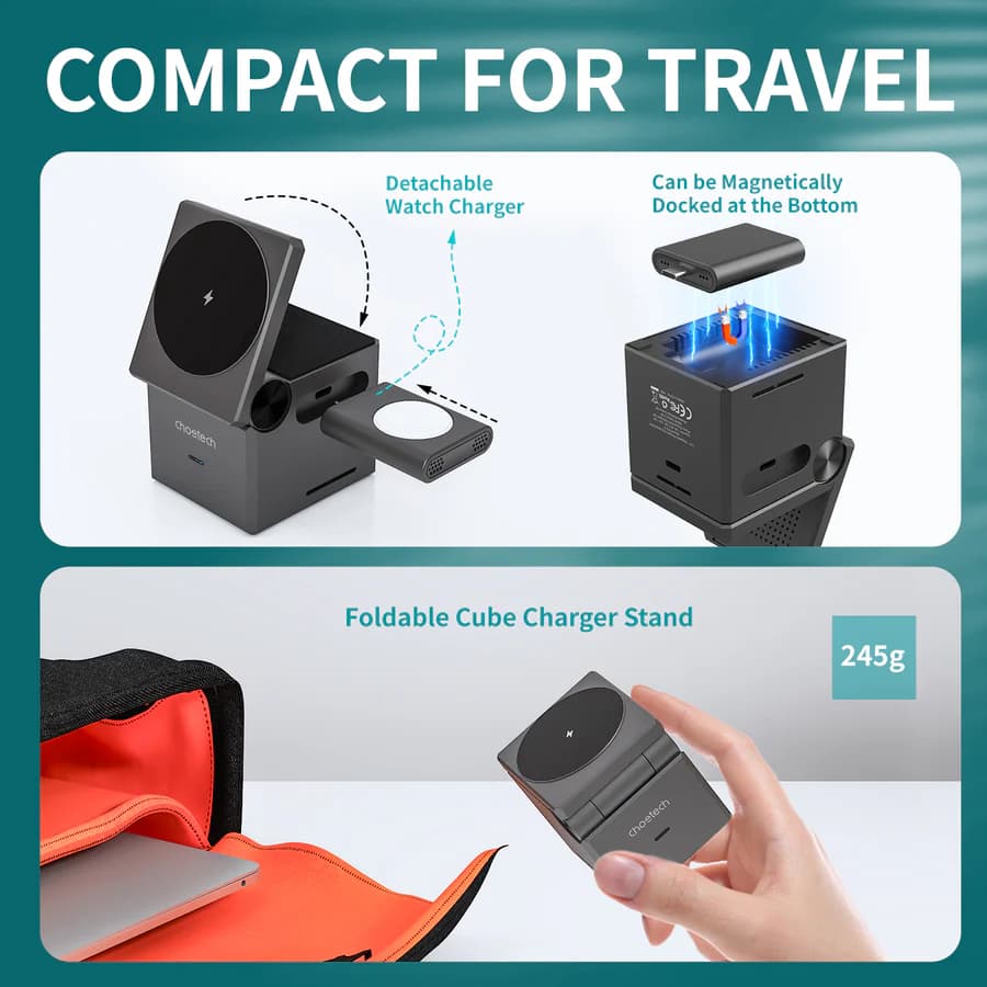 Pre-order | Choetech 4in1 15W Magnetic wireless charger