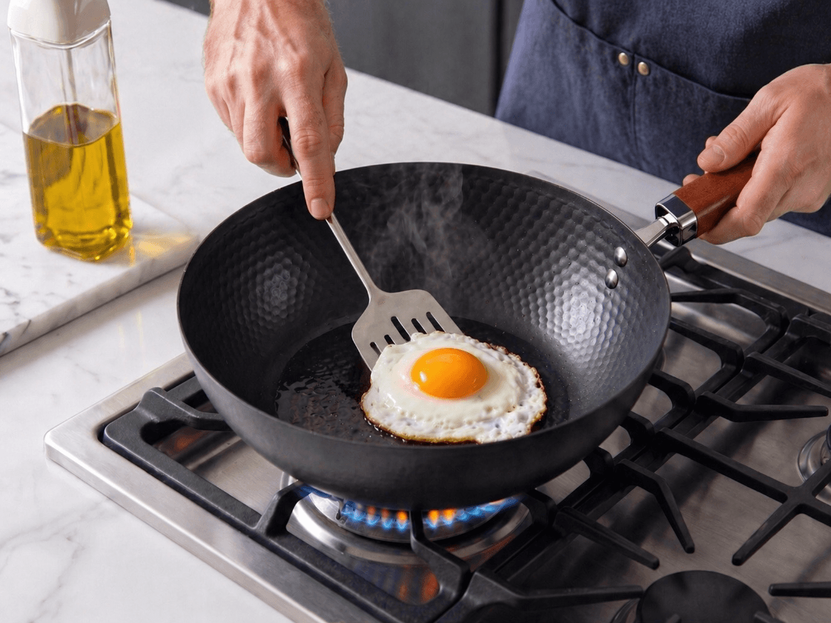 Stainless Carbon Daily Pan: Carbon Steel Reimagined.