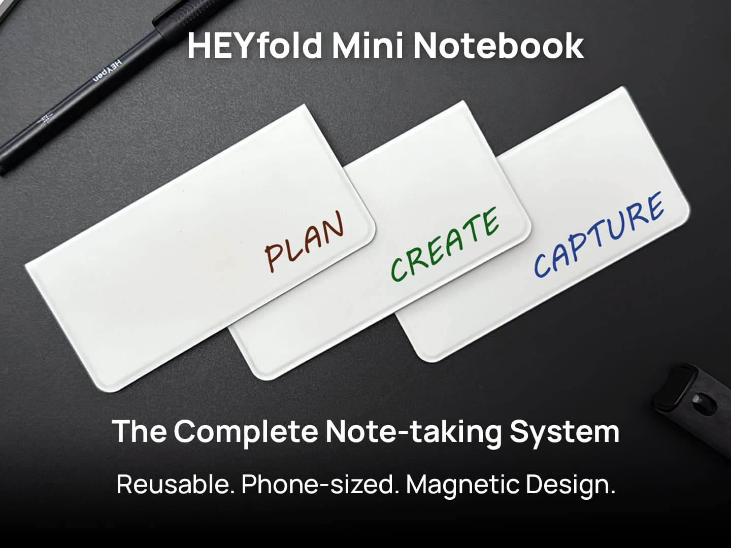 HEYfold Mini: A Reusable Notebook System for Life on the Go