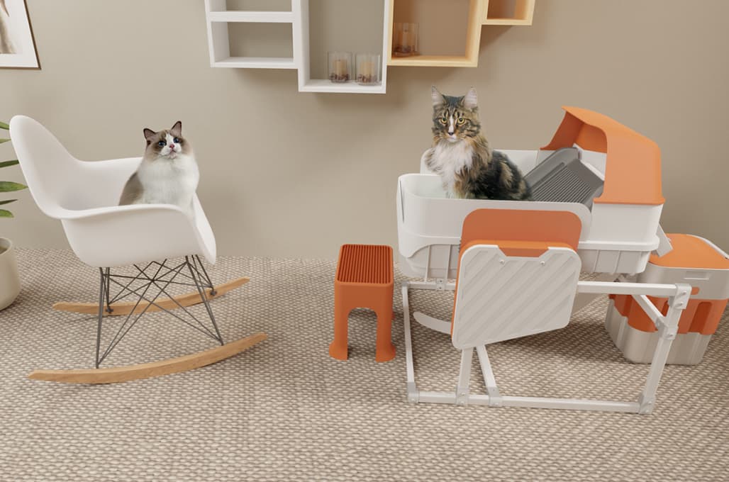 FurBuilt: Self-Cleaning Litter Box for Large Cats