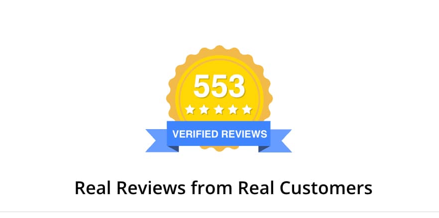 OVER 550 POSITIVE REVIEWS