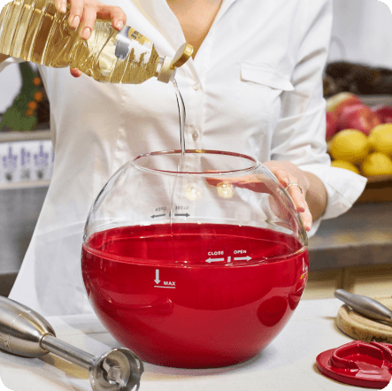 Cook. Bake. Mix. Blend. Serve.