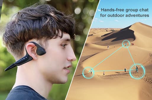1st Walkie-Talkie & Bone Conduction Headphones