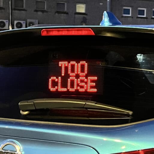 Hey, tailgater… slow down!