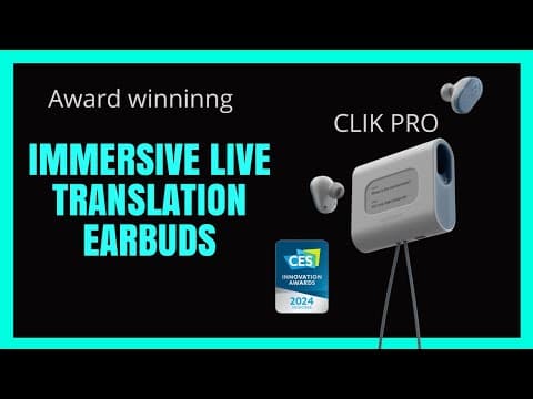 Pre-order | Mymanu CLIK PRO translation earbuds