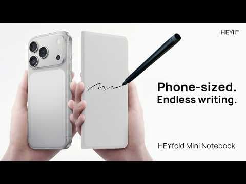 HEYfold Mini: A Reusable Notebook System for Life on the Go