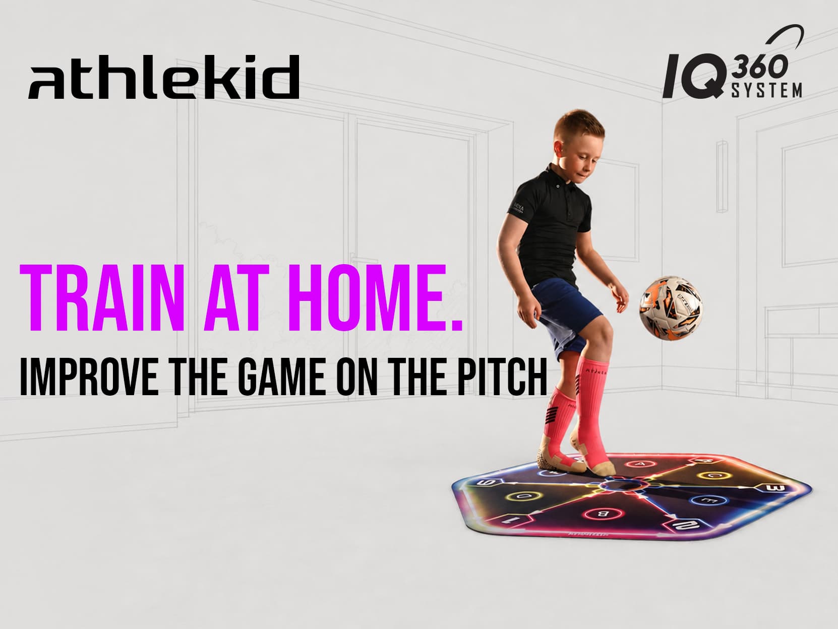 Athlekid IQ360 - A Clear Home Football Training Path