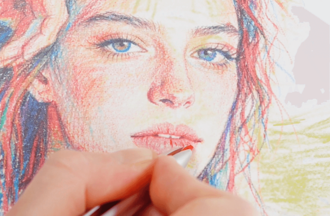 ART PROCESS BASED ON ONE PEN