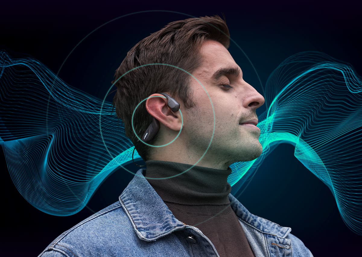 Foldable Bass-Enhanced Bone Conduction Headphones