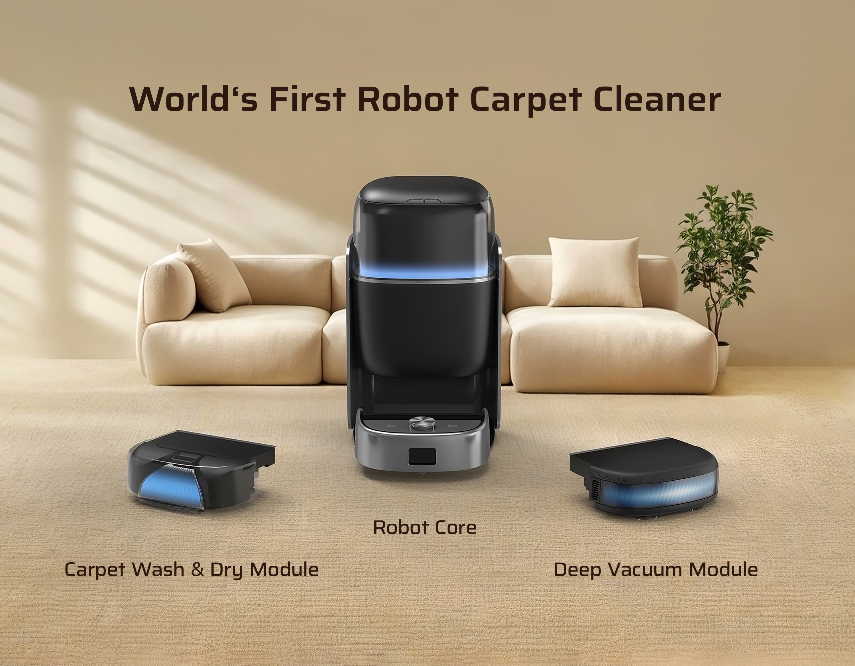 Robotin R2: World's First Robot Carpet Cleaner