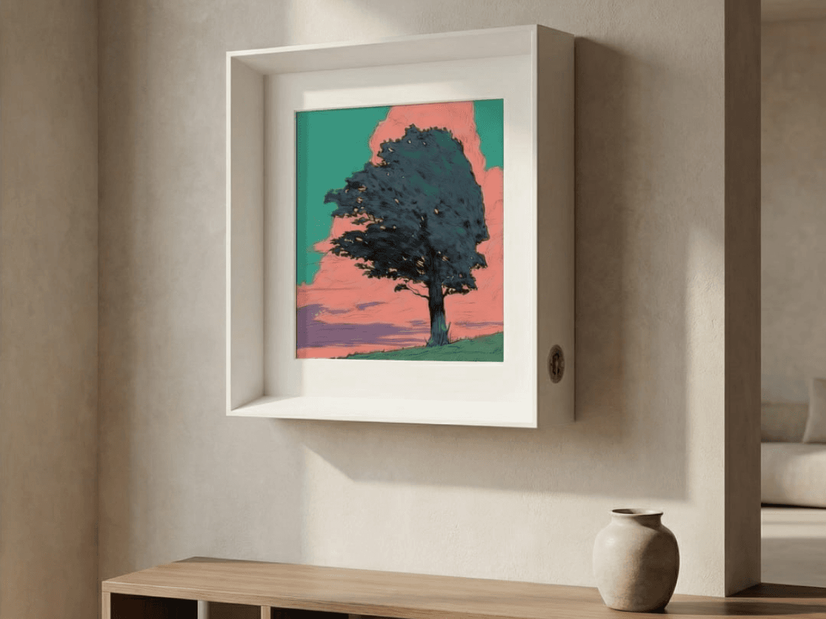 AELIG: A Paper-Like, Cable-Free E-Ink Frame for Digital Art