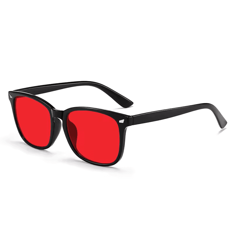 QULARITY CO.- Lunettes anti‑lumière bleue à lentilles rouges