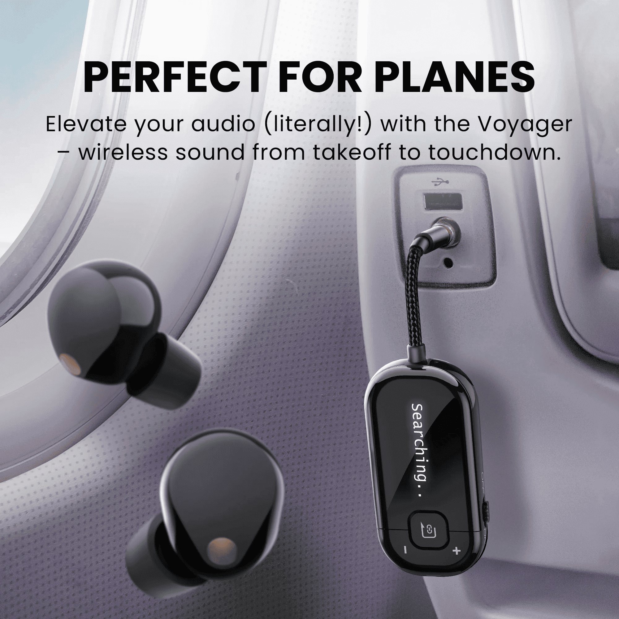 Pre-order l Voyager: Bluetooth 5.4 Airplane Adapter
