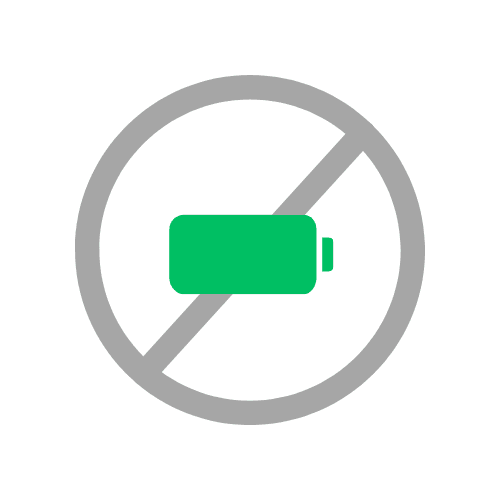 No Charging Needed