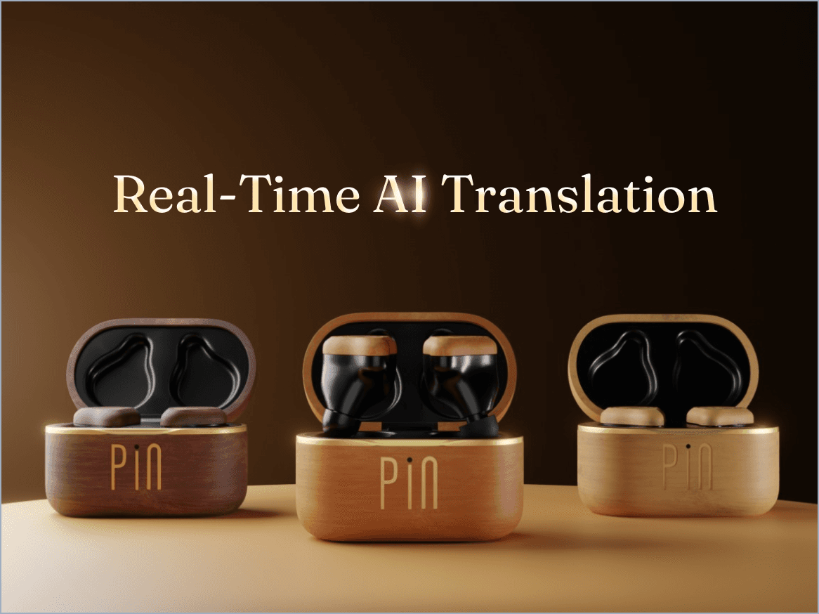 The Pin Earbuds: Crafted from Wood. Powered by AI.
