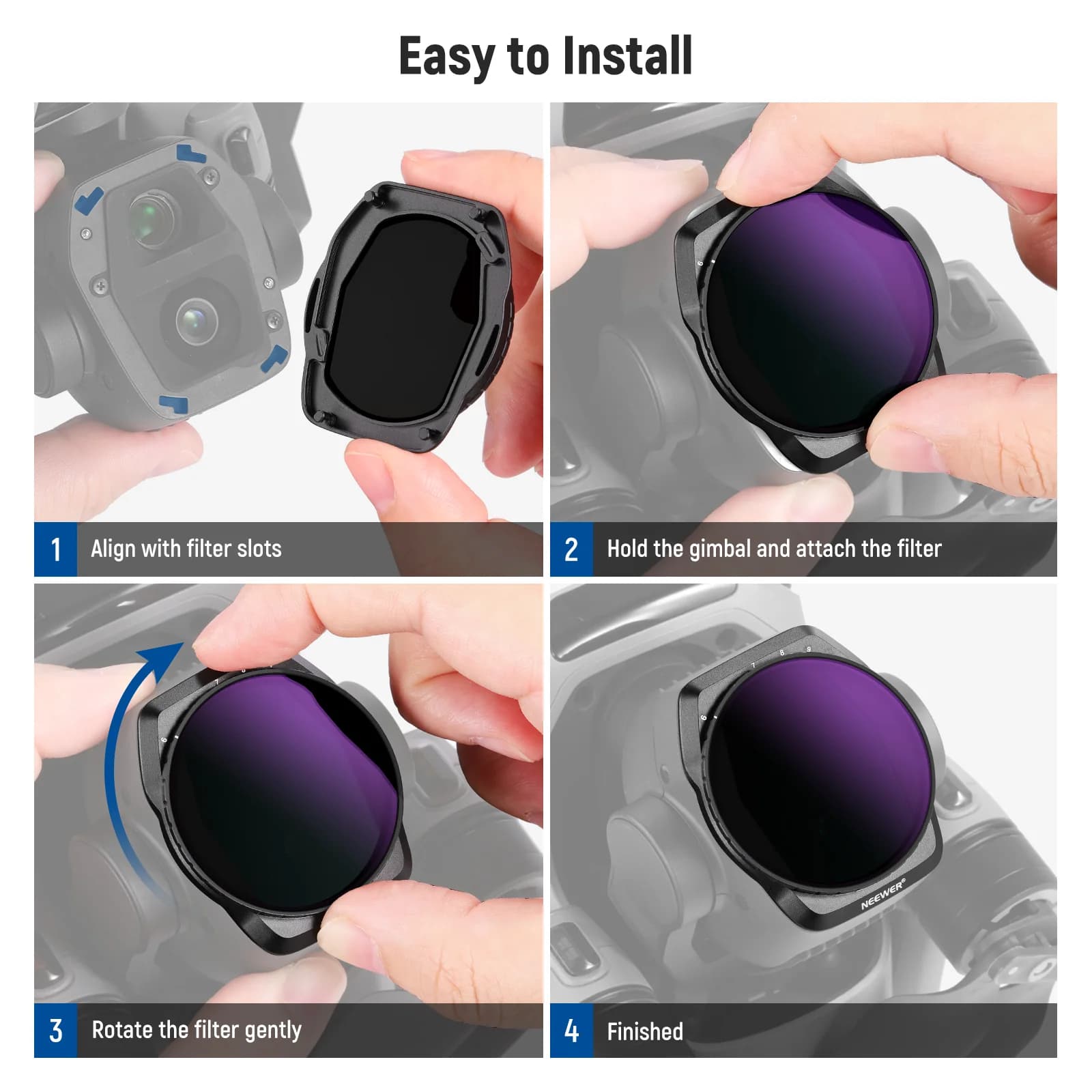 Pre-order | NEEWER FL-A88 Variable ND Filter Set
