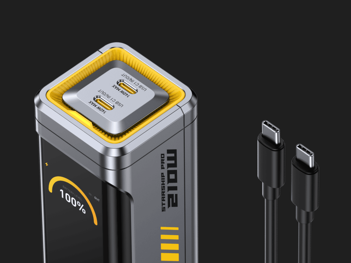 Starship: World’s Most Powerful 10,000mAh Power Bank