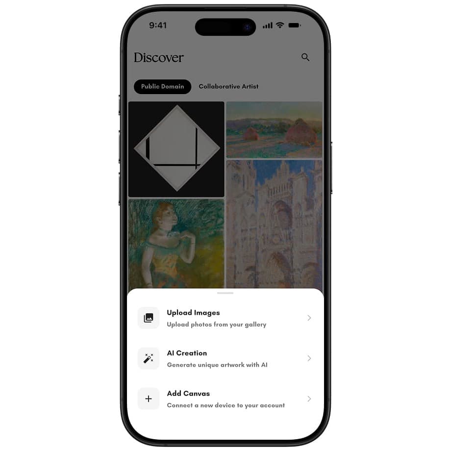 From your phone to your space in three steps.