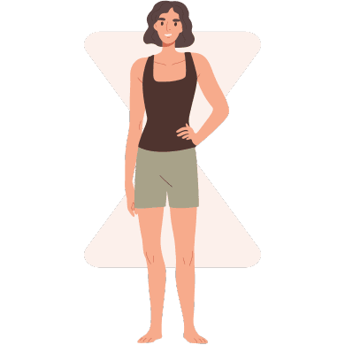For hourglass and inverted-triangle body shapes