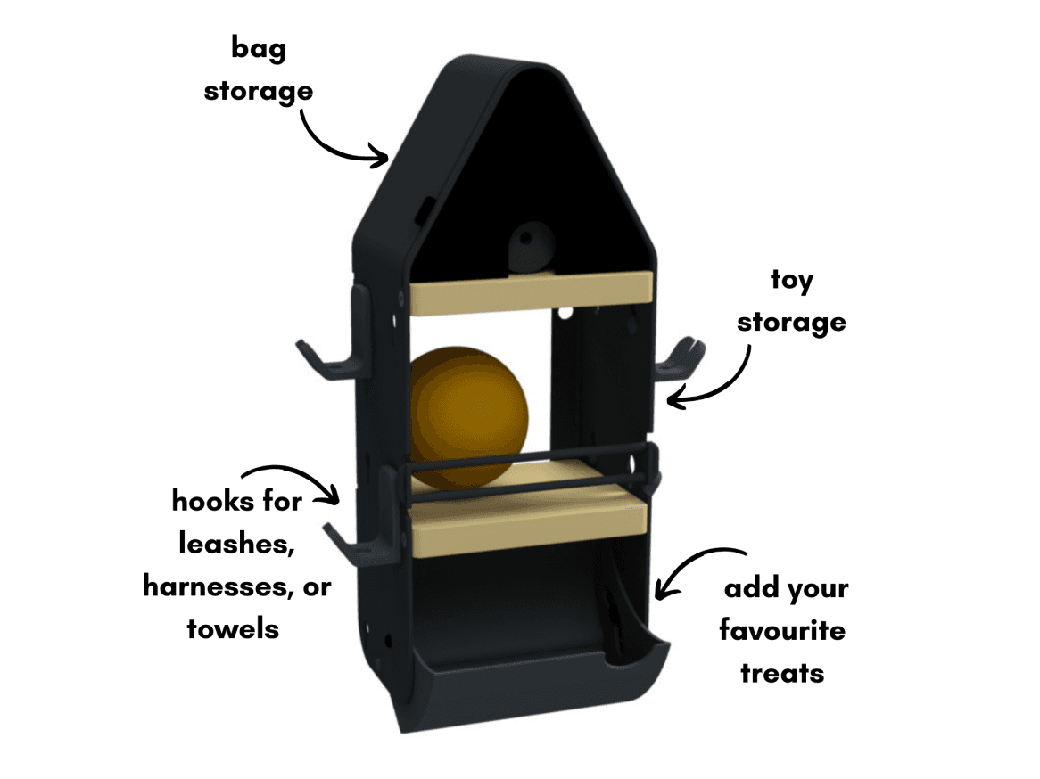 Bowhouz: The Wall Cubby for All Your Pet Gear