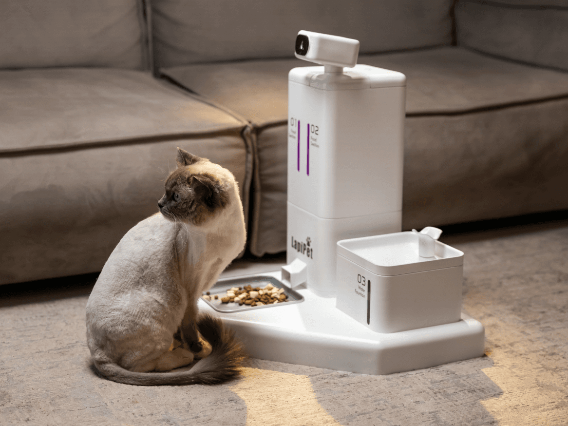 Lapi Pet: 3-in-1 Feeder, Water Dispenser & AI Camera