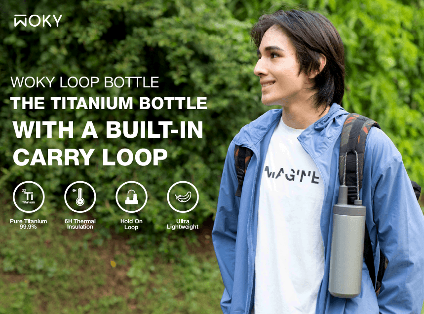 The Titanium Bottle With a Built-In Carry Loop