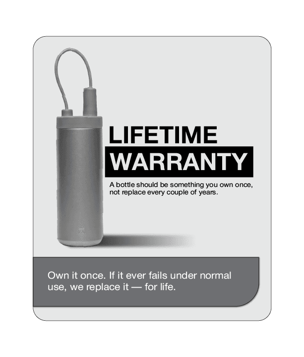 Buy it once. Carry it for the rest of your life.