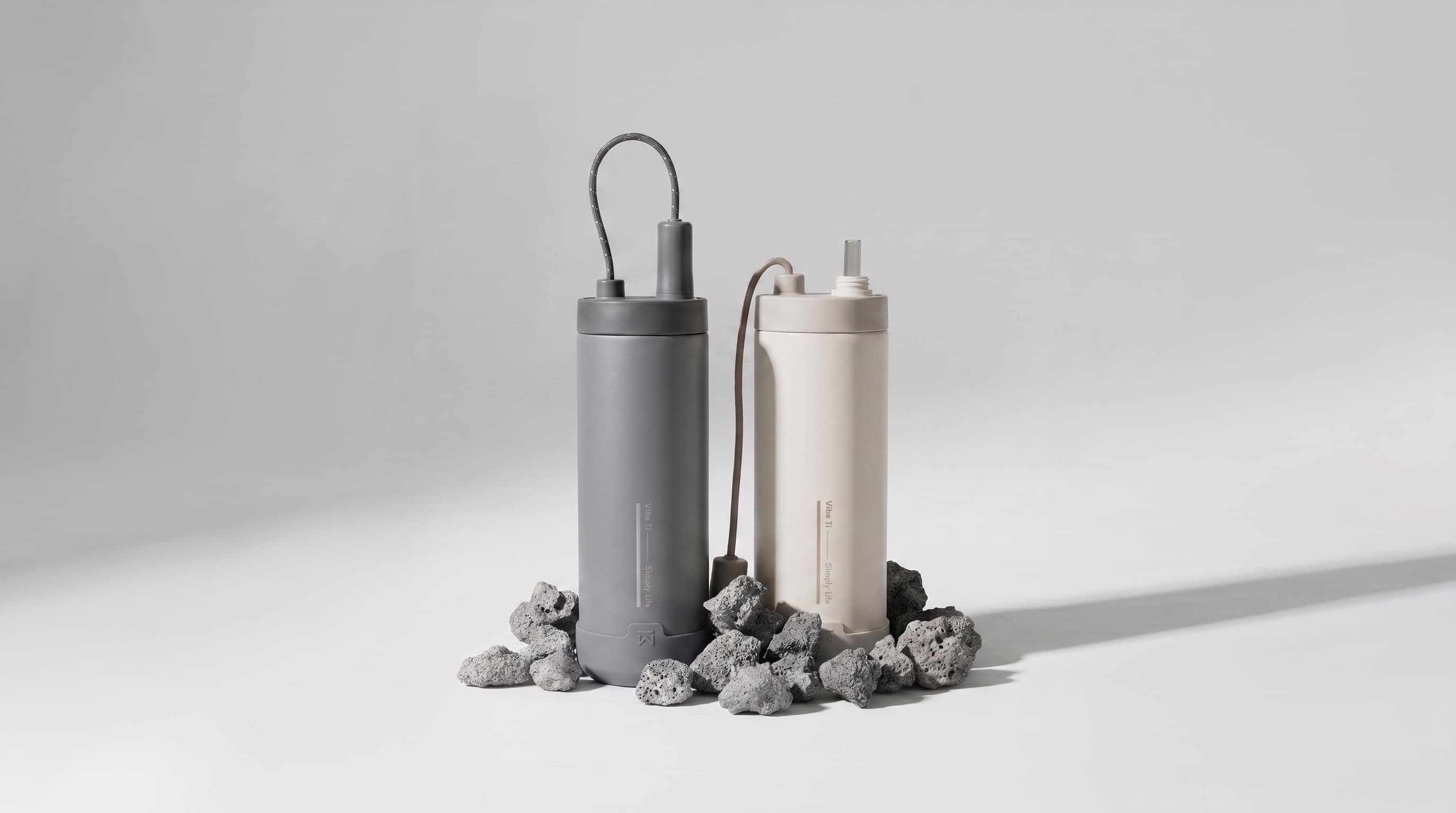 The Titanium Bottle With a Built-In Carry Loop