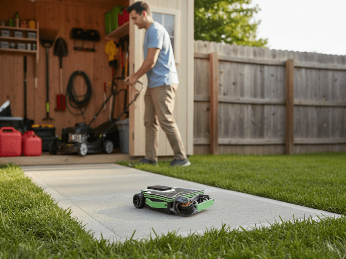 Blade Sharpening Robot For Any Lawn Mower - Vulcobot