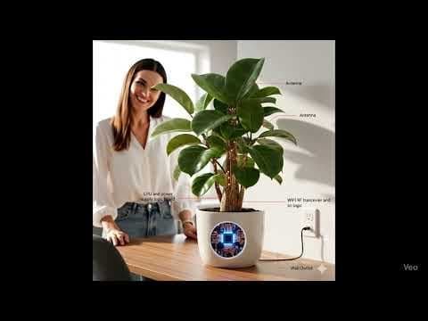 Plant-Fi - A Wi-Fi router that looks like a plant