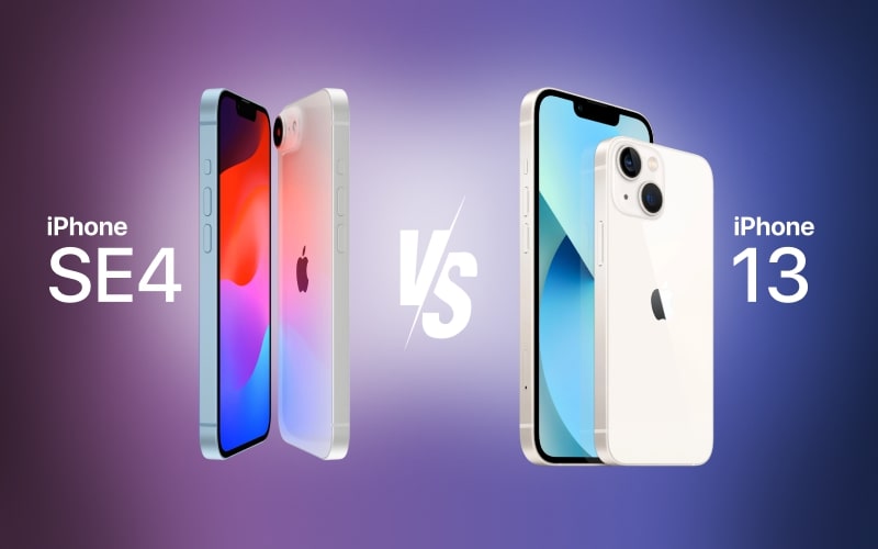 iphone se 4 vs iphone 13